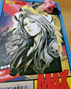 FINAL FANTASY 7 ANIME ACG CARD GS4 PRISM GOLD CARTE SEPHIROTH - Image 1