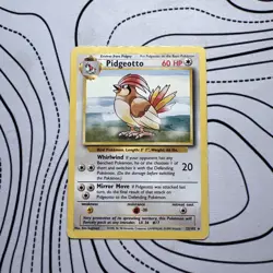 Pokemon WOTC 1999 Base Set Pidgeotto Rare Vintage Pokemon Card MP - Image 1