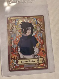 Sasuke Uchiha NRSA01-SP-002L5 Naruto Kayou Heavens Scroll English Card NM - Image 1