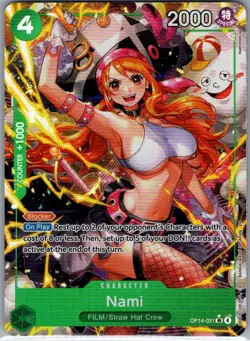Nami (AltArt) OP14-031 English The Azure Sea's Seven - One Piece Card - NM - Image 1