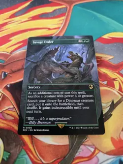 MTG Savage Order (Borderless) - 6 / English / Lightly Played - Image 1