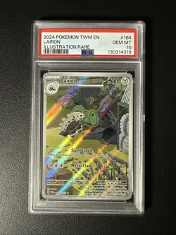 PSA 10 Lairon 184/167 Twilight Masquerade Pokemon TCG English - Image 1