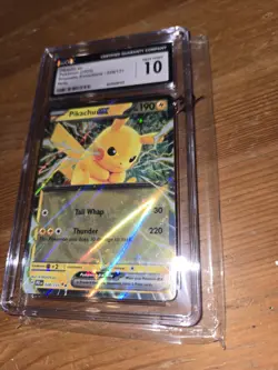Pokemon Pikachu ex 028/131 2025 Prismatic Evolutions Holo CGC 10 Gem Mint - Image 2