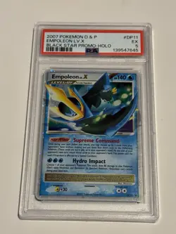 Pokemon TCG Empoleon LV.X Holo Rare Black Star Promo Dp11 Psa 5 - Image 1