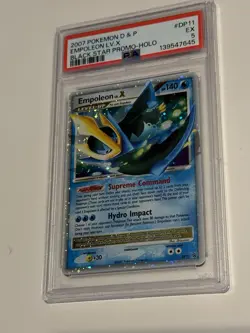 Pokemon TCG Empoleon LV.X Holo Rare Black Star Promo Dp11 Psa 5 - Image 3
