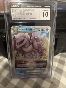 Pokemon Origin Forme Palkia VSTAR 040/189 2022 Astral Radiance Holo GEM MINT 10 - Image 1