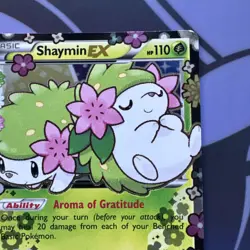 Pokemon Shaymin EX XY148 Holo Black Star Promo XY Generations - Image 4