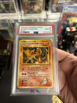1999 Blaine's Charizard Challenge from the Darkness Holo japanese PSA Gem Mt 10 - Image 1