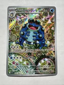 Pokemon TCG Seismitoad Illustration Rare Black Bolt 105/086 - Image 1