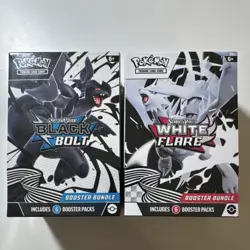 Pokemon TCG Scarlet & Violet Black Bolt & White Flare Booster Bundle 2 Box Set - Image 1