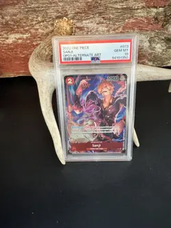 PSA 10 GEM MINT - SANJI Alternate Art OP01-013 - One Piece Romance PRE ERRATA - Image 1