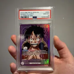 PSA 10 Monkey D Luffy Alt Art Leader Op05-060 One Piece TCG. English - Image 1