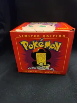 Jiggly Puff 1999 Burger King Sealed 23k Gold Pokemon Trading Card with PokeBall - Image 1