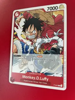 Monkey.D.Luffy (Super Pre-Release) [Participant] P-001 One Piece Tournament Card - Image 2