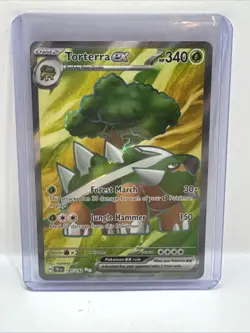 Torterra ex 185/162 Temporal Forces (TEF) NM Full Art Pokemon Card - Image 1