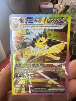 Pokemon Jolteon EX Prismatic Evolutions TCG Card 153/131 Fresh From Pack Mint - Image 2