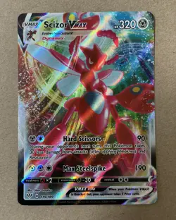 Scizor Vmax Darkness Ablaze Pokemon Card NM - Image 1