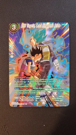 DBS Card Game Masters - SSB Vegeta, Lost Kingdoms Pride SPR Foil BT16-052 - Image 1