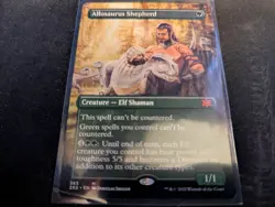 MTG Magic the Gathering Allosaurus Shepherd Borderless 2X2! - Image 1