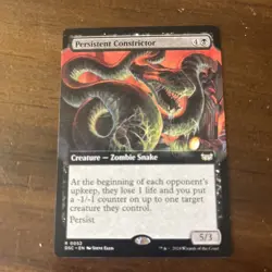 1x Persistent Constrictor MTG Duskmourn: Commander Extended Art Rare Nonfoil NM - Image 1