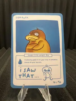 Sigh Duck (Psyduck) 10/90 - Pokedoodles Set 1 Fan Art - Pokemon - Image 1
