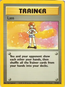Lass - Pokemon TCG Base Set 75/102 Rare LP - Image 1