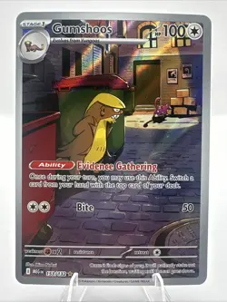 Gumshoos Illustration Rare 153/132 Pokemon Mega Evolution - Image 1
