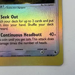 Linoone 38/109 Ruby and Sapphire Reverse Holo E-Reader Pokemon Tcg - Image 3