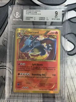 Pokemon Charizard Plasma Storm Holo Secret Rare #136 BGS 9 Mint Subgradess - Image 1