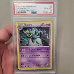 Pokemon 2012 B&W Golurk Holo #59 Dragons Exalted Psa 10 - Image 1