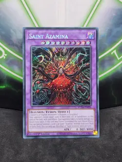 Yugioh Saint Azamina SUDA-EN036 Secret Rare 1st Edition NM - Image 1