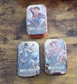 One Piece Card Game Mini Tin Pack Set Vol 2 Luffy, Sabo, Ace NEW SEALED x 3 - Image 1
