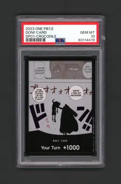 PSA 10 One Piece TCG Crocodile Don Card Alt Art DP-01 - Image 1