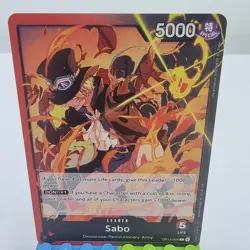 Sabo OP13-004 Leader Card - One Piece TCG - English - Near Mint (NM) - Image 1