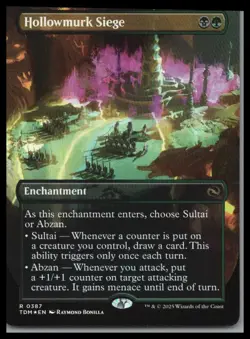Tarkir: Dragonstorm #387 Hollowmurk Siege (Borderless) Foil - Image 1