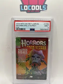 2024 Magic The Gathering Secret Lair Mazirek Kraul 1766 Foil PSA 9 Mint - Image 1