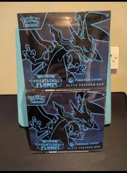 Pokemon TCG: Phantasmal Flames Pokemon Center Elite Trainer Box ETB X2 SEALED - Image 1