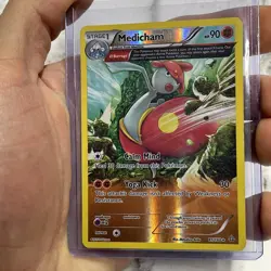 Pokemon Medicham (Omega) Reverse Holo Rare XY - Primal Clash 81/160 MP Pokemon - Image 1