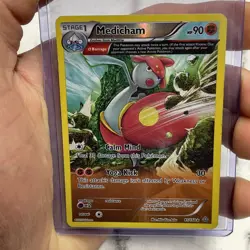 Pokemon Medicham (Omega) Reverse Holo Rare XY - Primal Clash 81/160 MP Pokemon - Image 2