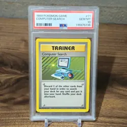 1999 Pokemon Base Unlimited Computer Search #71 PSA 10 GEM MT - Image 1