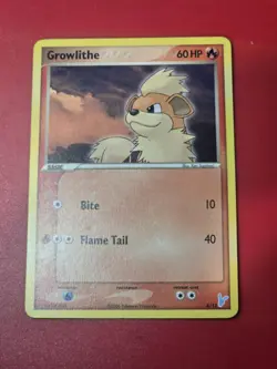 Pokemon TCG Growlithe 4/12 EX Trainer Kit 2: Plusle & Minun Normal HP - Image 1