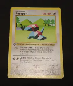 Porygon [1st Edition] Shadowless #39 Pokemon Base Set - Image 1
