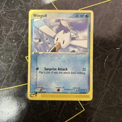 Pokemon TCG Ruby & Saphire Wingull 77/109 E-Reader eReader Common Card - Image 1