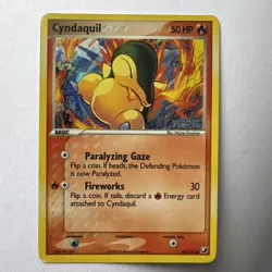 Pokemon TCG Cyndaquil 54/115 EX Unseen Forces Reverse Holo Stamped LP - Image 1