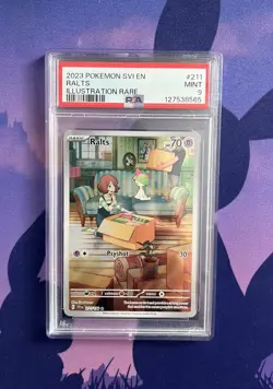 2023 POKEMON SVI EN-SCARLET & VIOLET ILLUSTRATION RARE #211 RALTS PSA 9 - Image 1