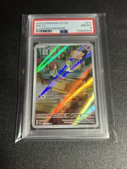 2023 POKEMON SVI EN-SCARLET & VIOLET ILLUSTRATION RARE #211 RALTS PSA 8 - Image 1