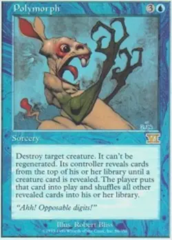 MTG Polymorph, Sixth Edition, Heavily Played, English - Image 1