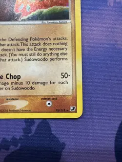 Sudowoodo 15/115 Pokemon EX Unseen Forces Holo MP - Image 4