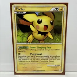 Pokemon TCG - Pichu Heartgold & Soulsilver 28/123 Regular Rare LP / NM - Image 1