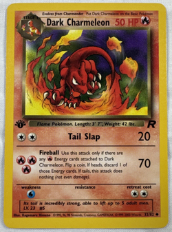 Dark Charmeleon 1st Edition Team Rocket 32/82 Pokemon TCG WotC NM - Image 1